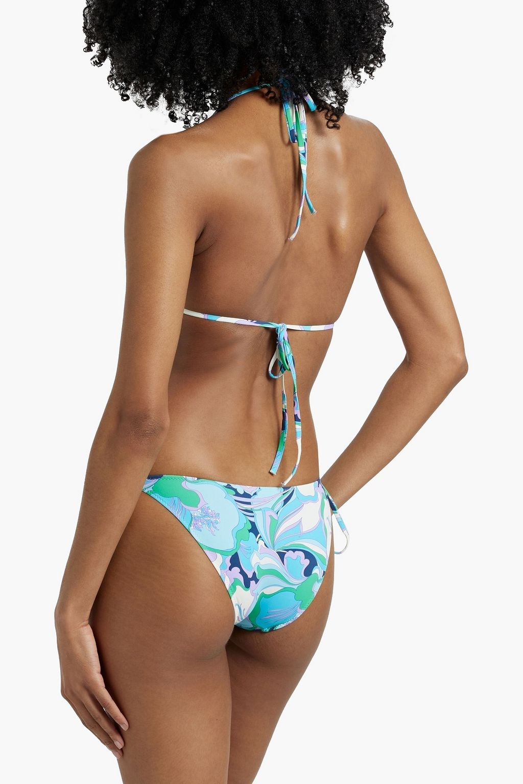 MELISSA ODABASH Key West printed triangle bikini top