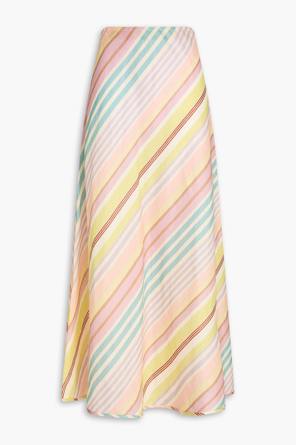 zimmermann - striped linen maxi skirt - multicolor - 2