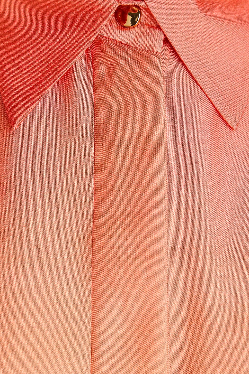 ZIMMERMANN Asymmetrisches Hemd aus Seiden-Twill mit Farbverlauf