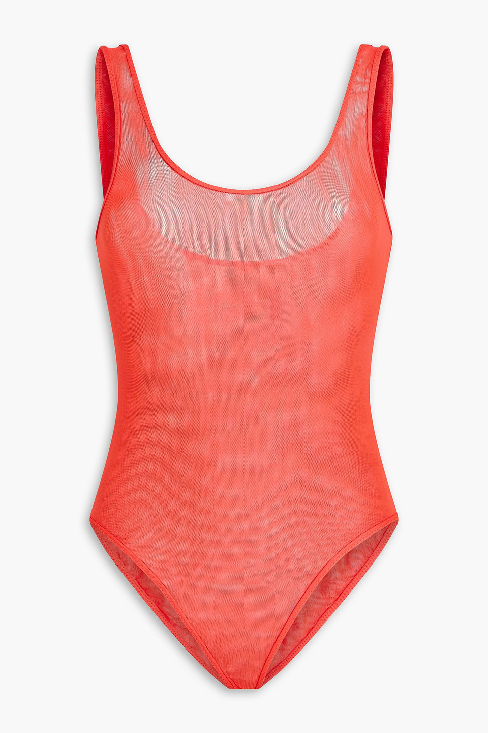 zimmermann - stretch-mesh bodysuit - red - 0