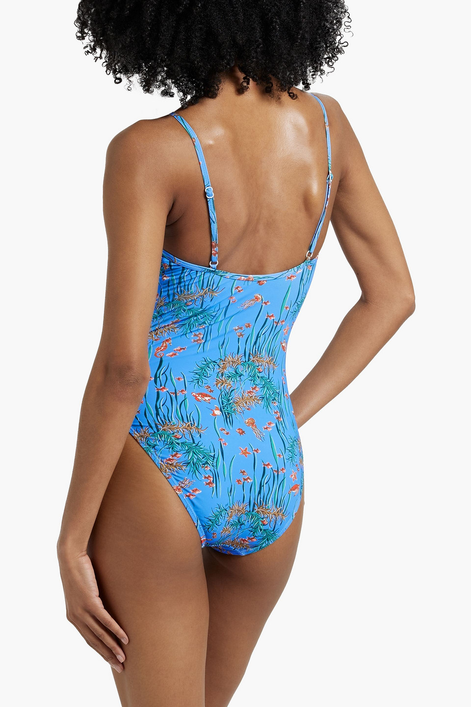 HVN PRINTED UNDERWIRED SWIMSUIT 
