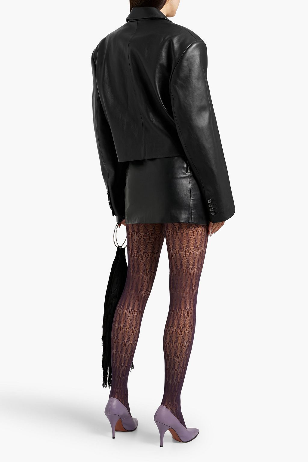 MAGDA BUTRYM Cropped leather blazer