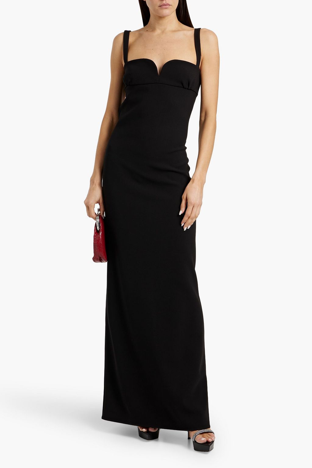 MAGDA BUTRYM Cutout wool-blend crepe maxi dress