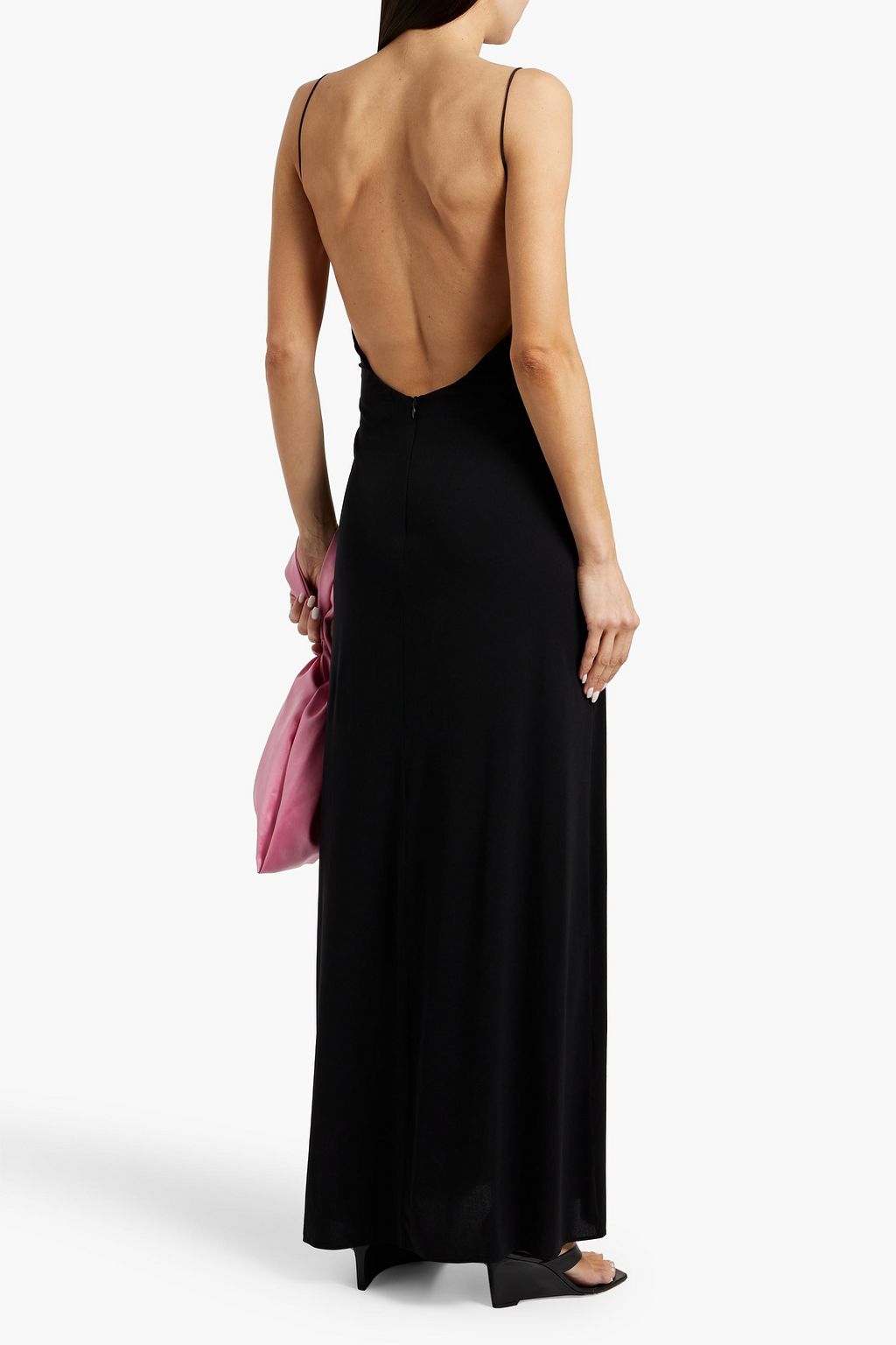 MAGDA BUTRYM Floral-appliquéd stretch-jersey maxi dress