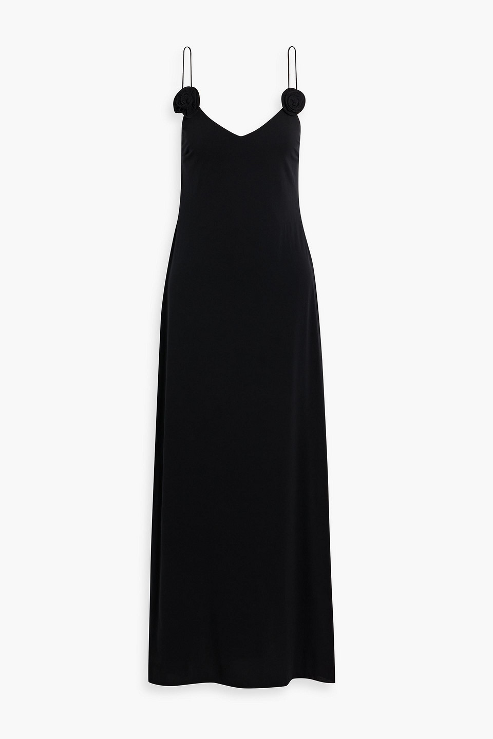 Magda Butrym Floral-appliquéd Stretch-jersey Maxi Dress