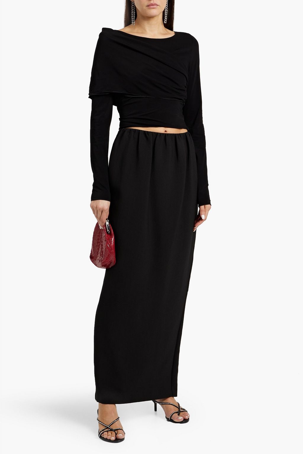 MAGDA BUTRYM Draped stretch-jersey top