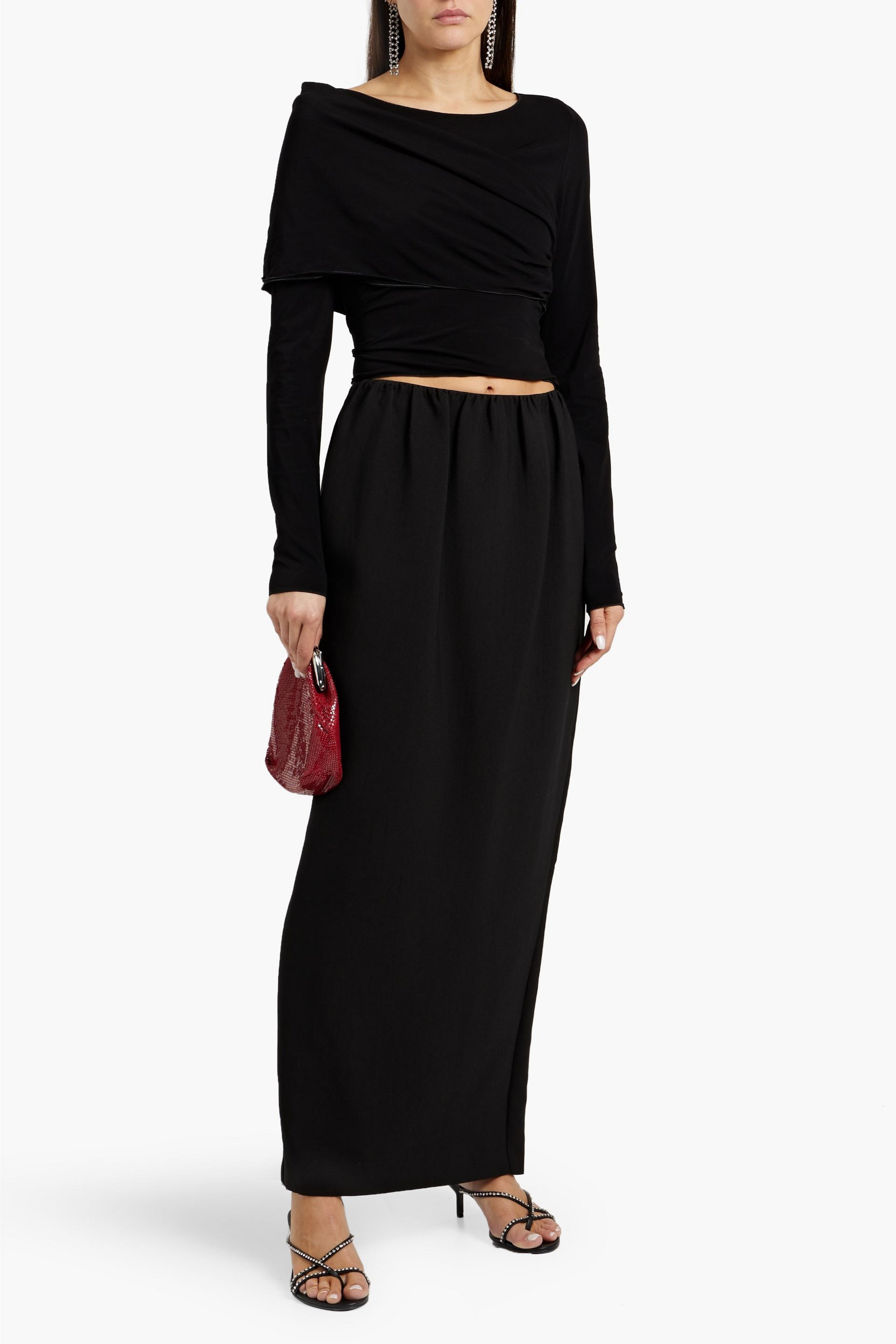 Magda Butrym Draped stretch-jersey top