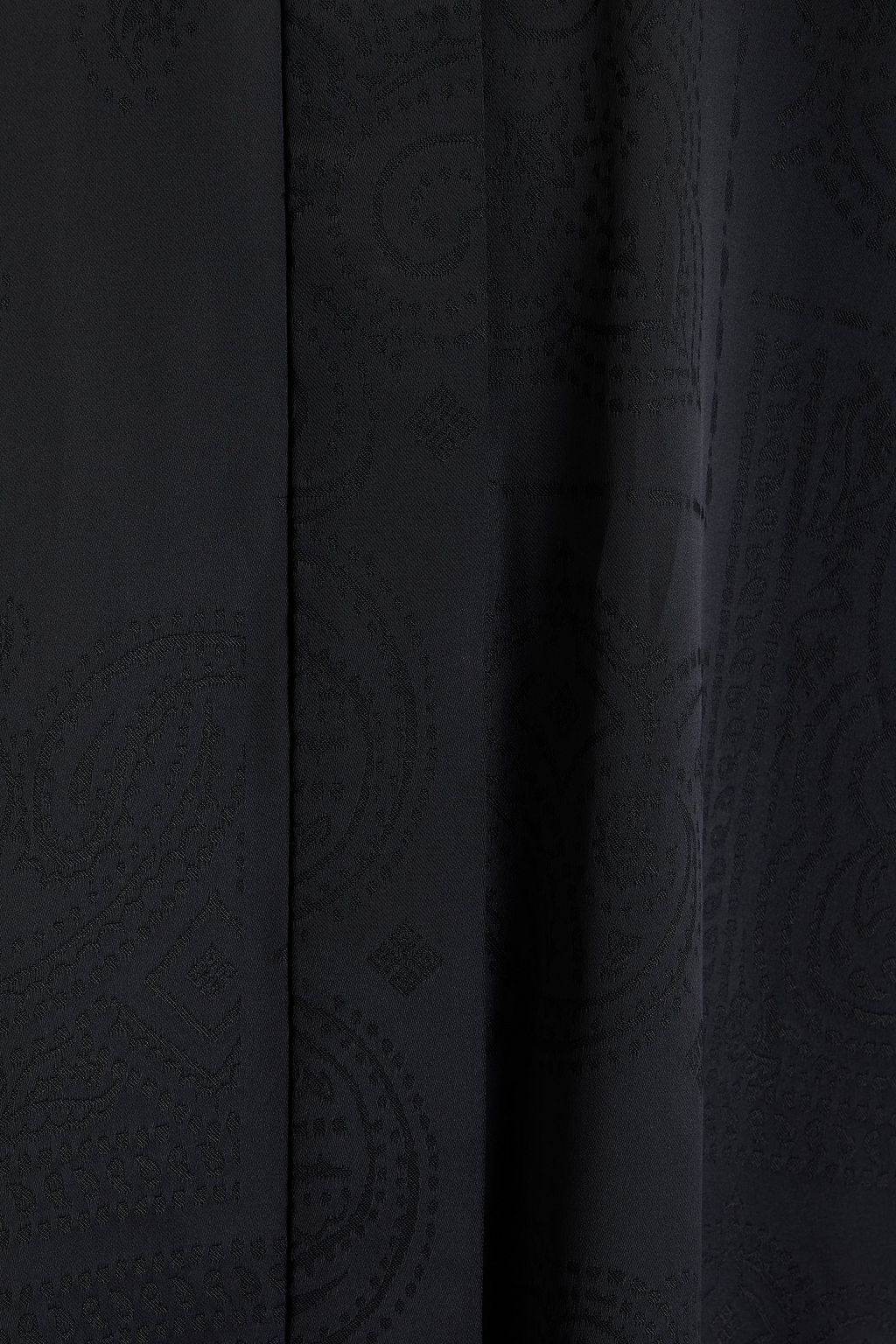 GIVENCHY فستان متوسط الطول على شكل قميص من الجاكار والساتان مزين بفتحات