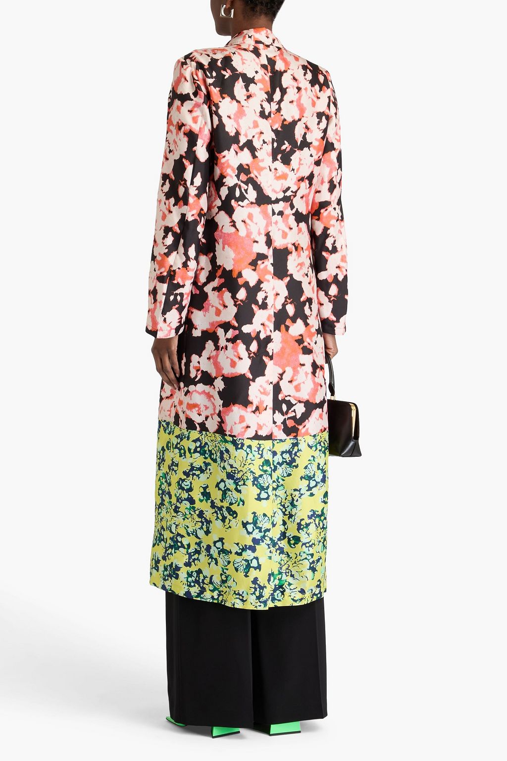DRIES VAN NOTEN Bedruckte Jacke aus Seiden-Twill