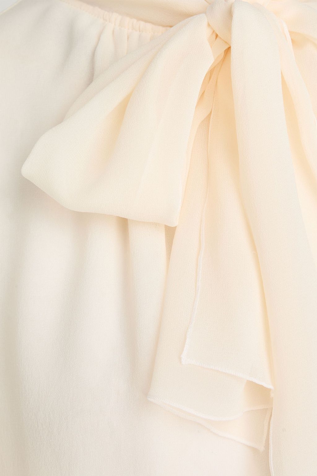 MAX MARA Mela pussy-bow silk-chiffon top