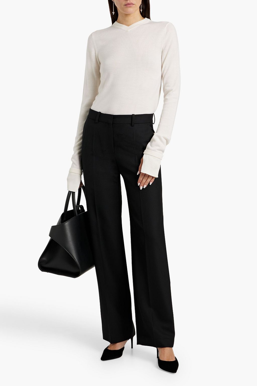 TOTEME Grain de poudre straight-leg pants