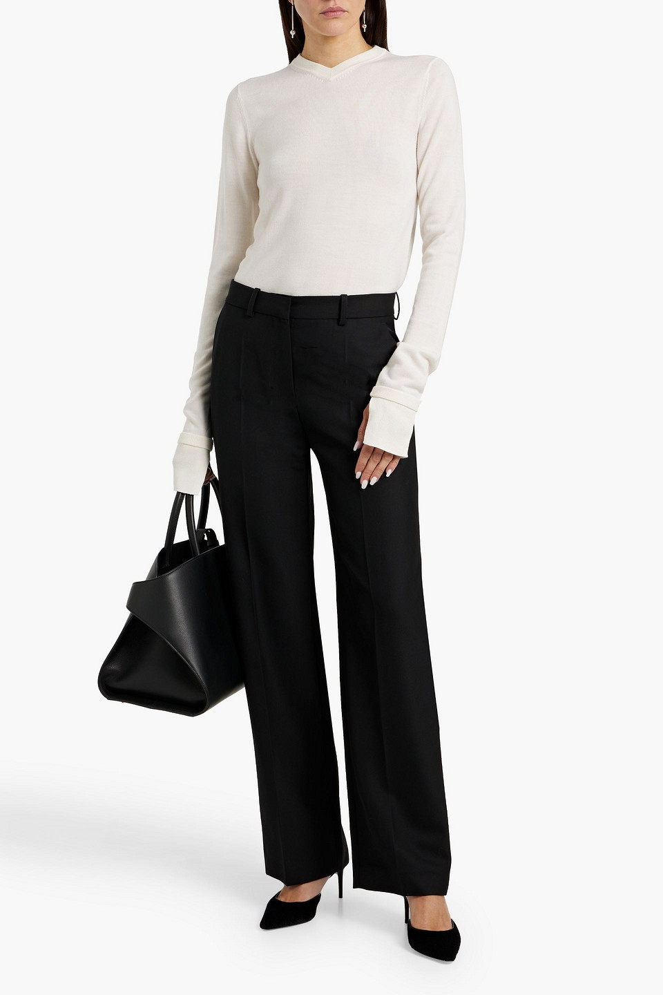 Totême Grain De Poudre Straight-leg Pants