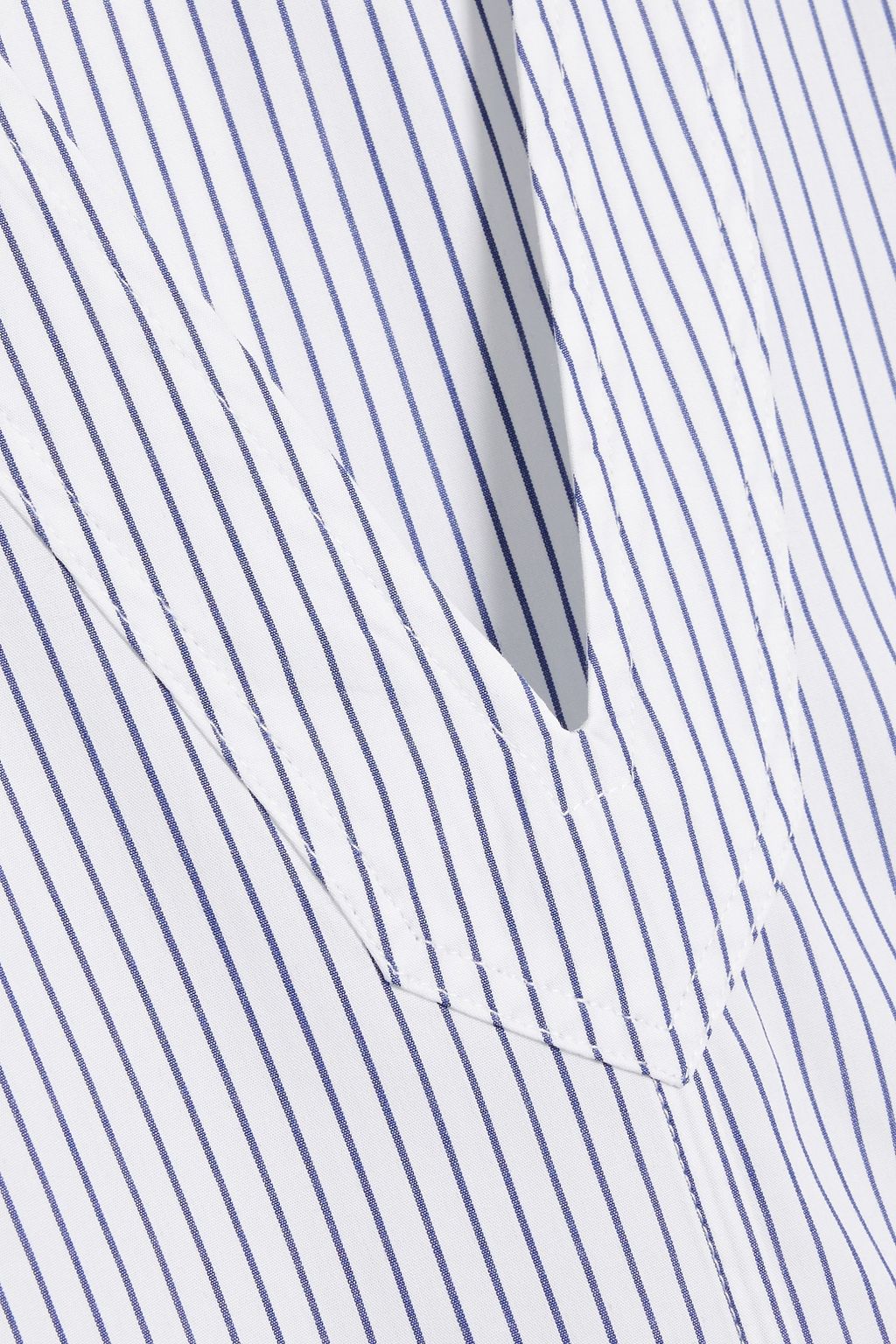 TOTEME Striped cotton and Lyocell-blend poplin maxi dress