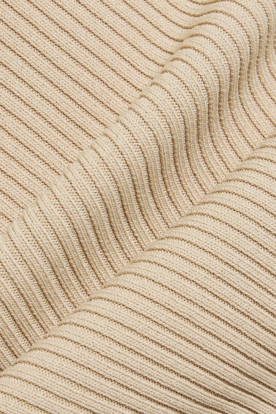 Totême One-shoulder Ribbed-knit Op