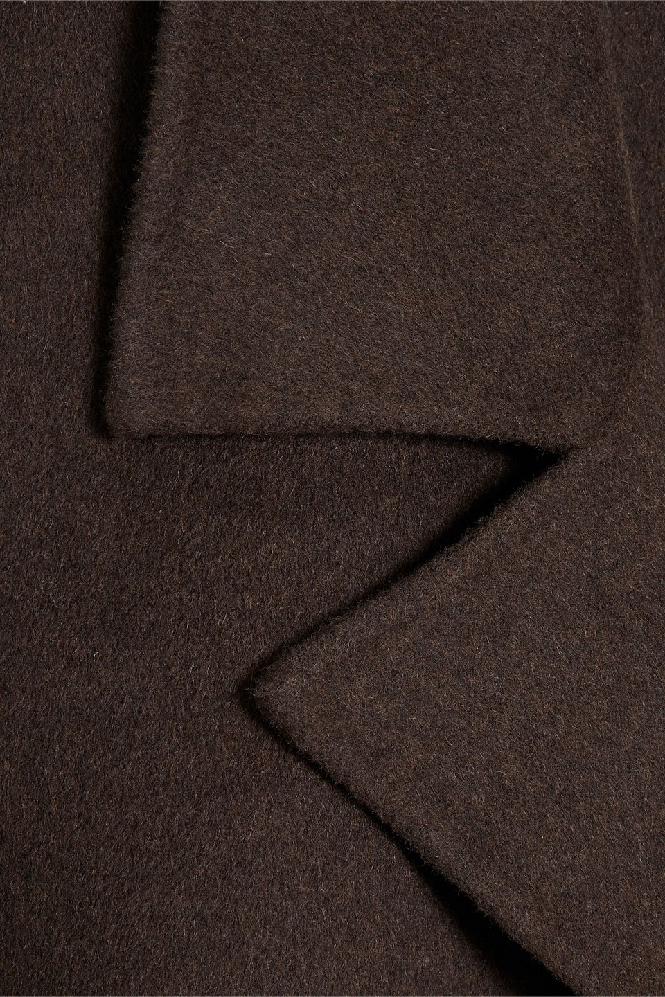 Totême Double-breasted Wool-felt Coat In Black