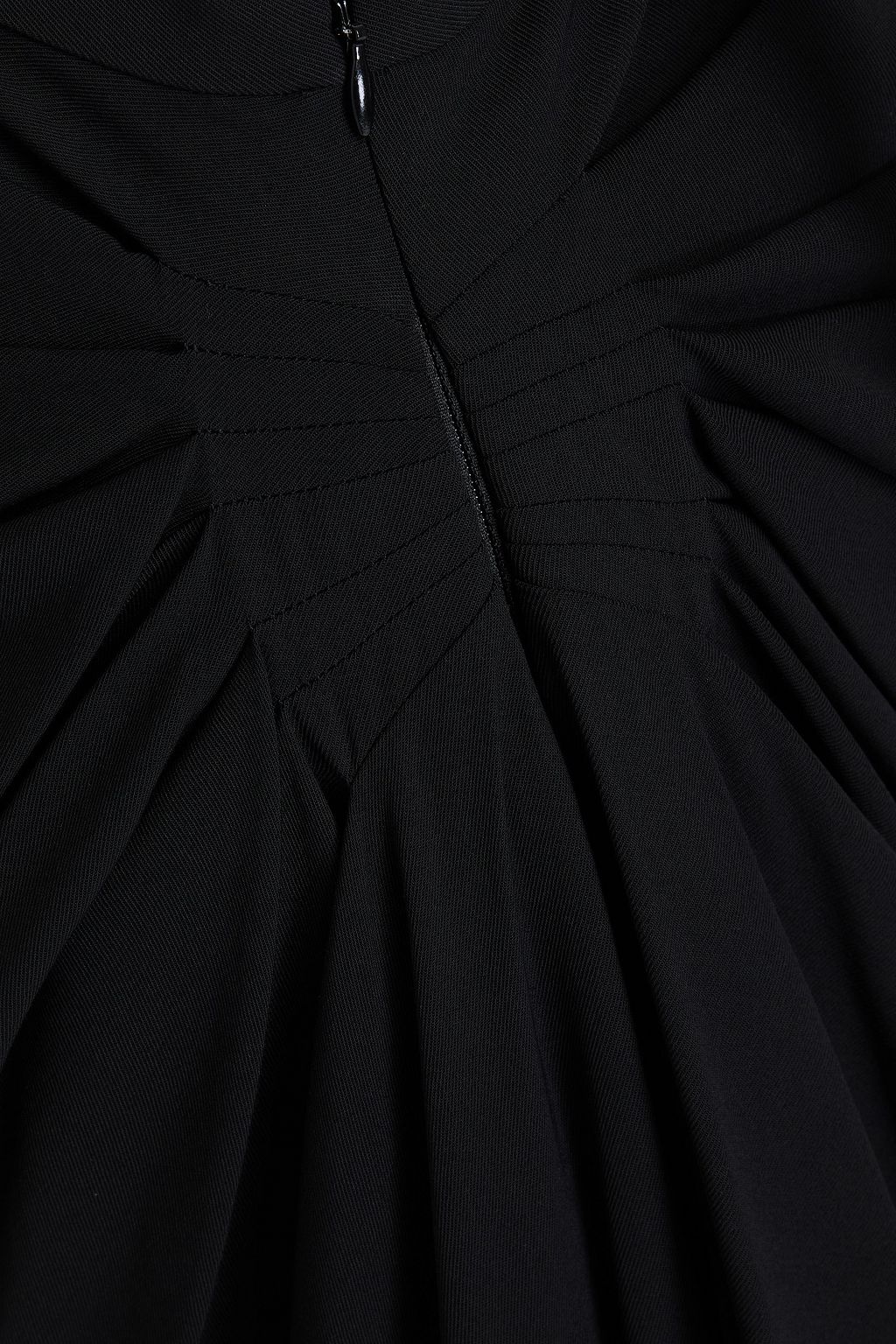 DRIES VAN NOTEN تنورة متوسطة الطول من التويل ومزيج الصوف بتأثير مزموم