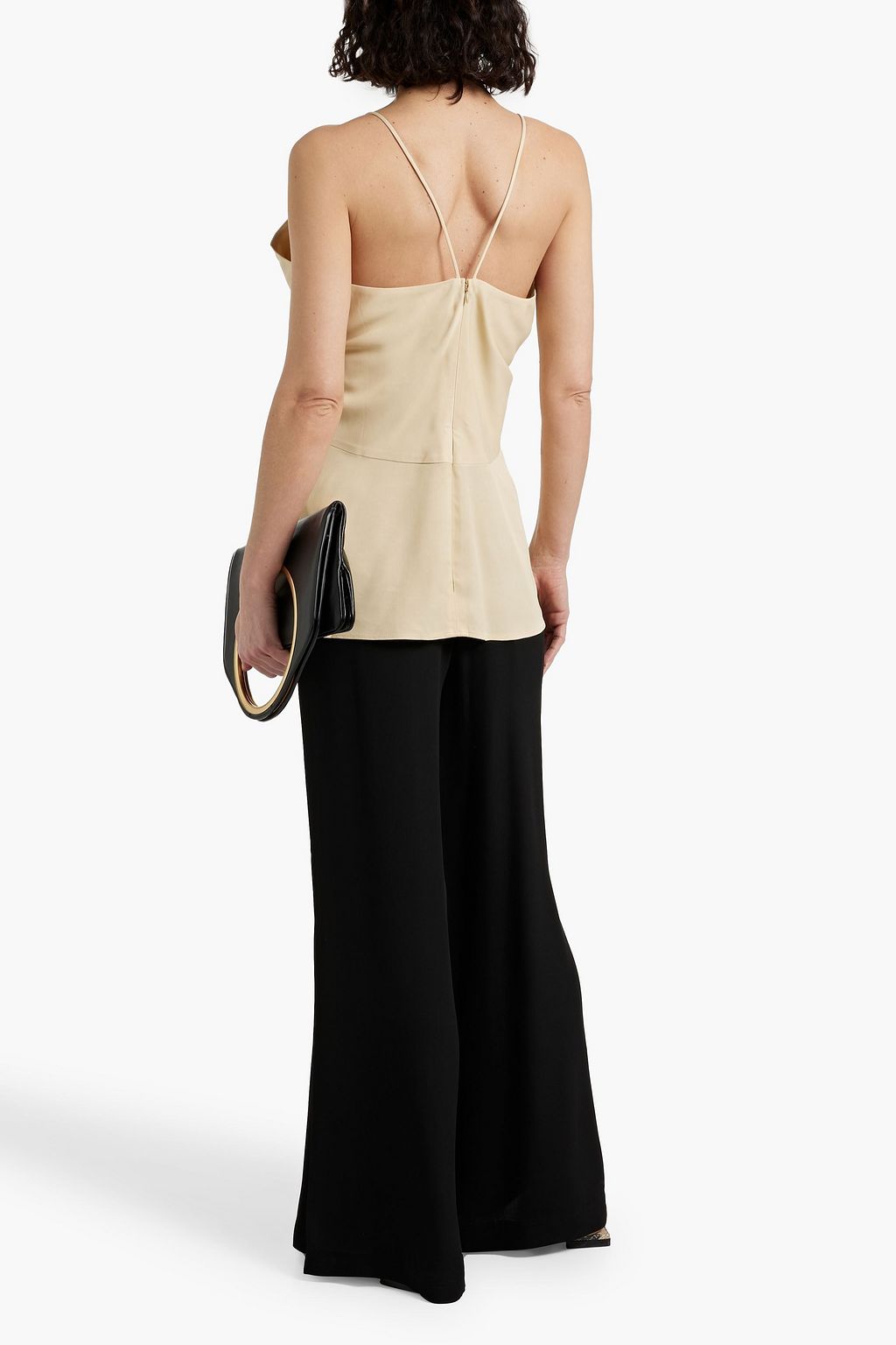 TOTEME Draped satin-twill camisole