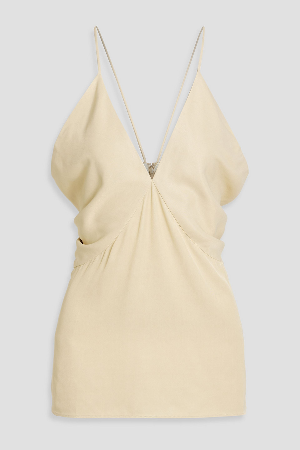 Totême Draped Satin-twill Camisole