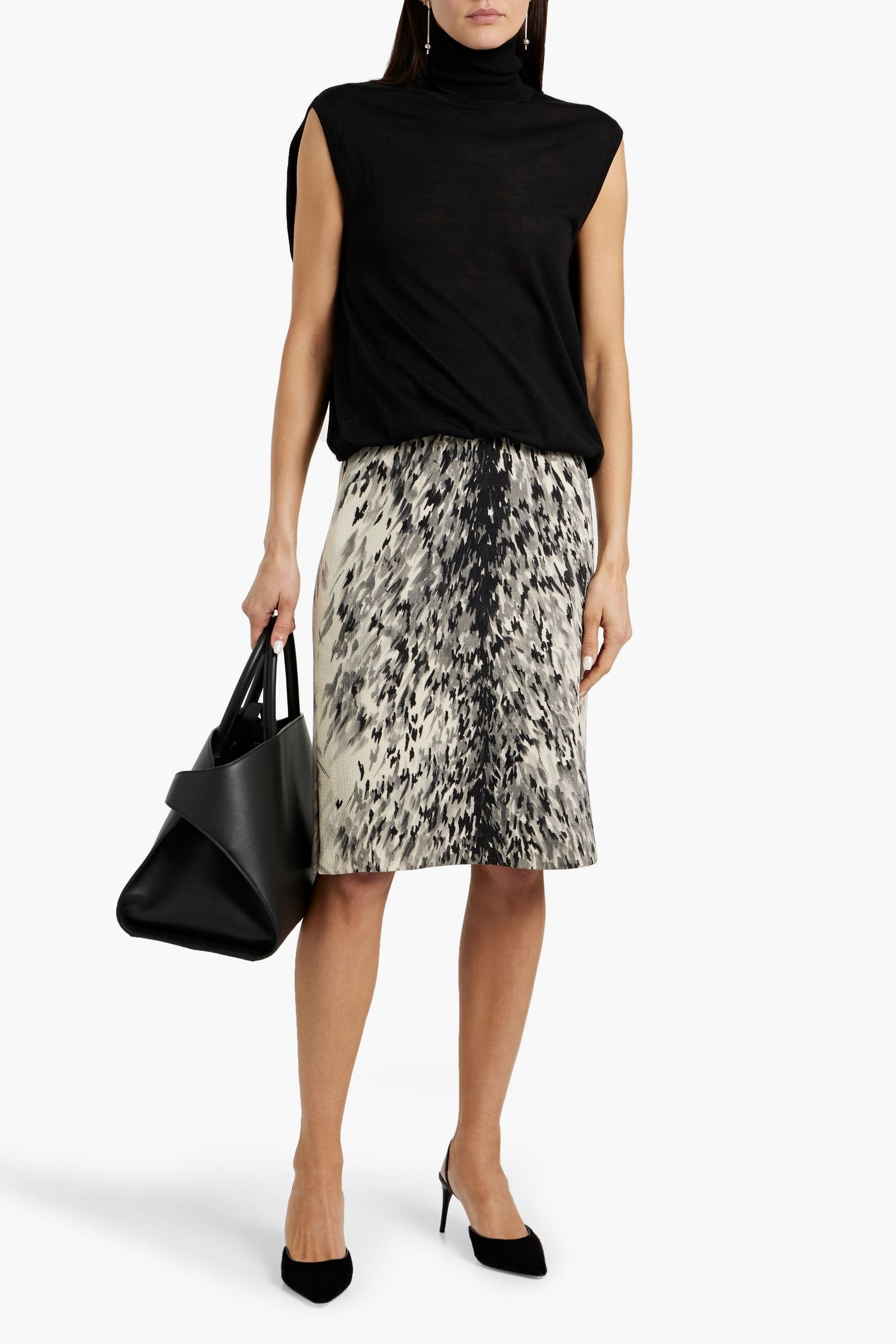 TOTEME Printed wool skirt