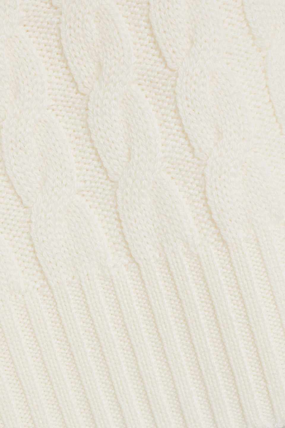 Totême Cable-knit Wool Sweater In White
