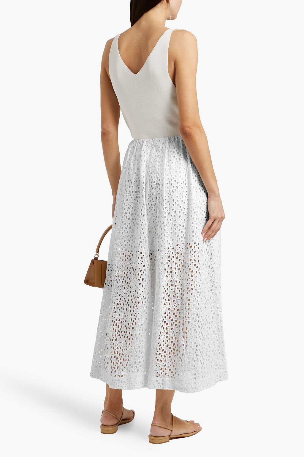 TOTEME Broderie anglaise cotton midi skirt