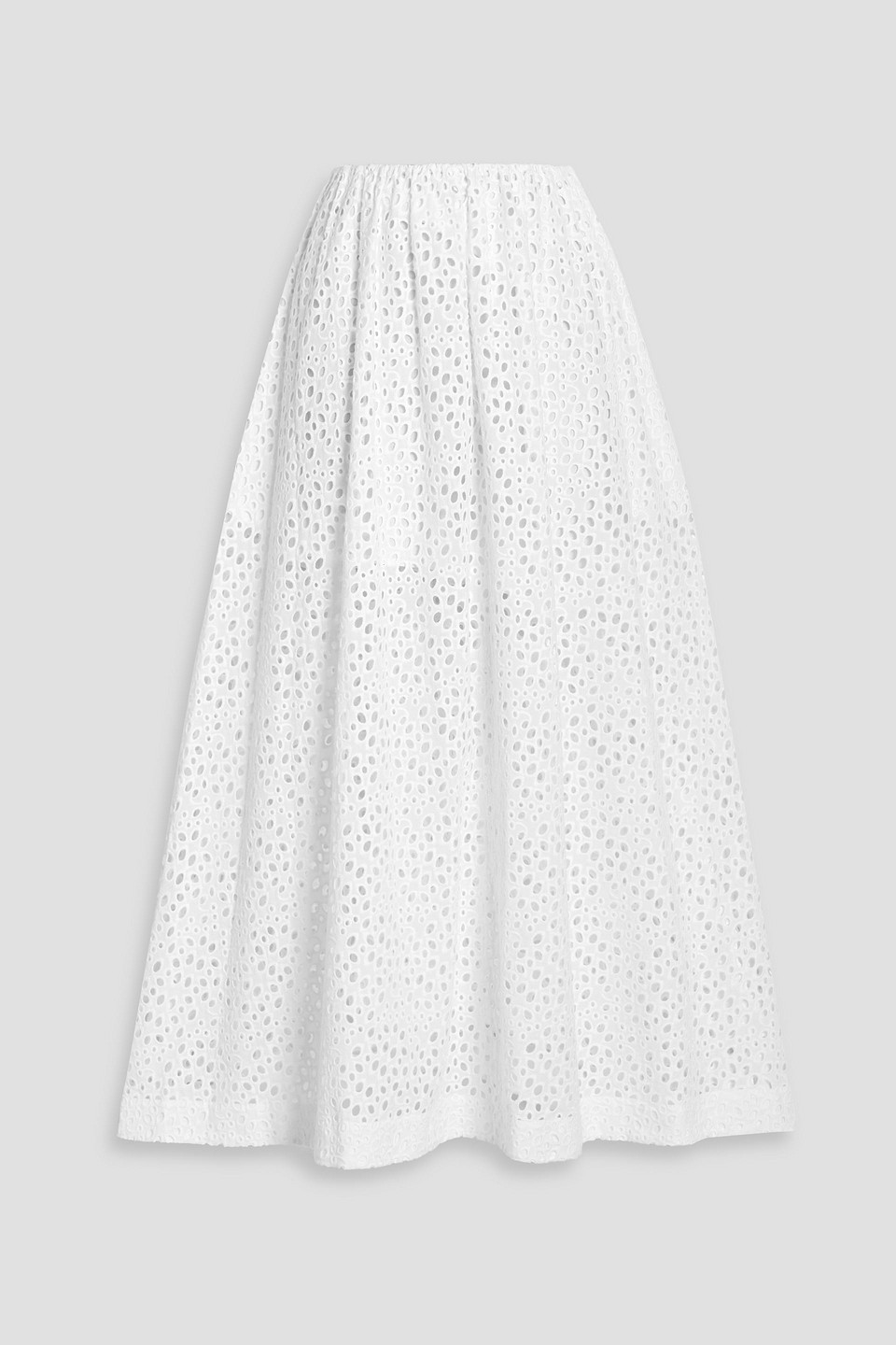 Totême Broderie Anglaise Cotton Midi Skirt