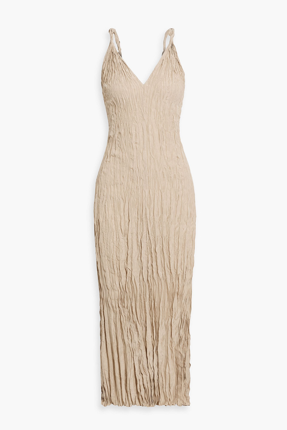 Totême Crinkled Silk Maxi Dress