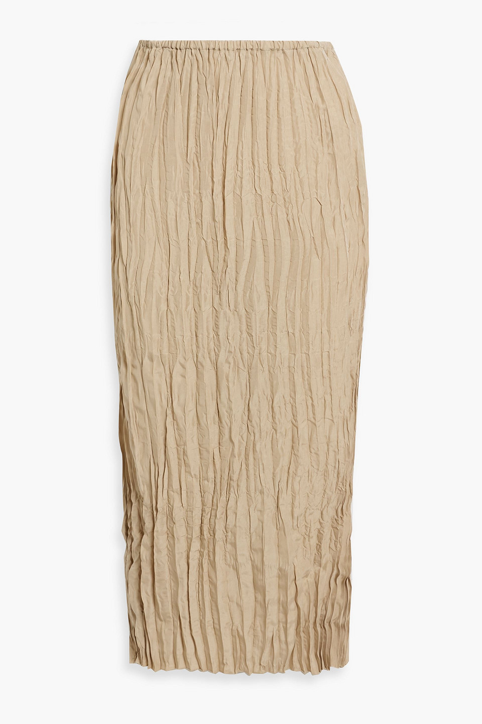 Totême Crinkled Silk Midi Skirt