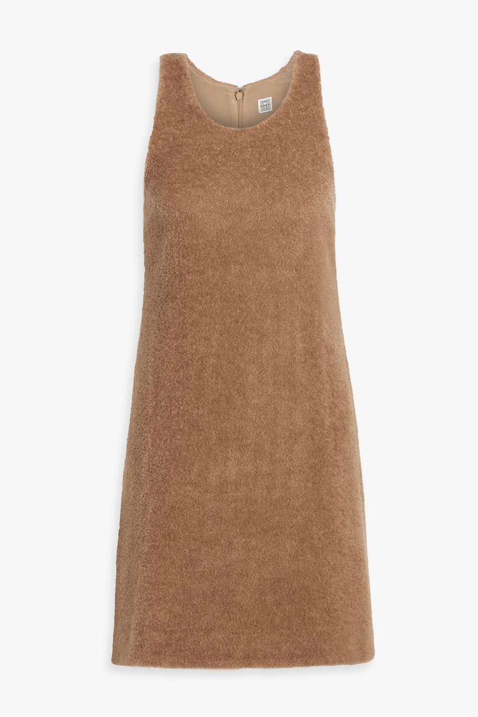 Totême Wool And Alpaca-blend Dress In Brown