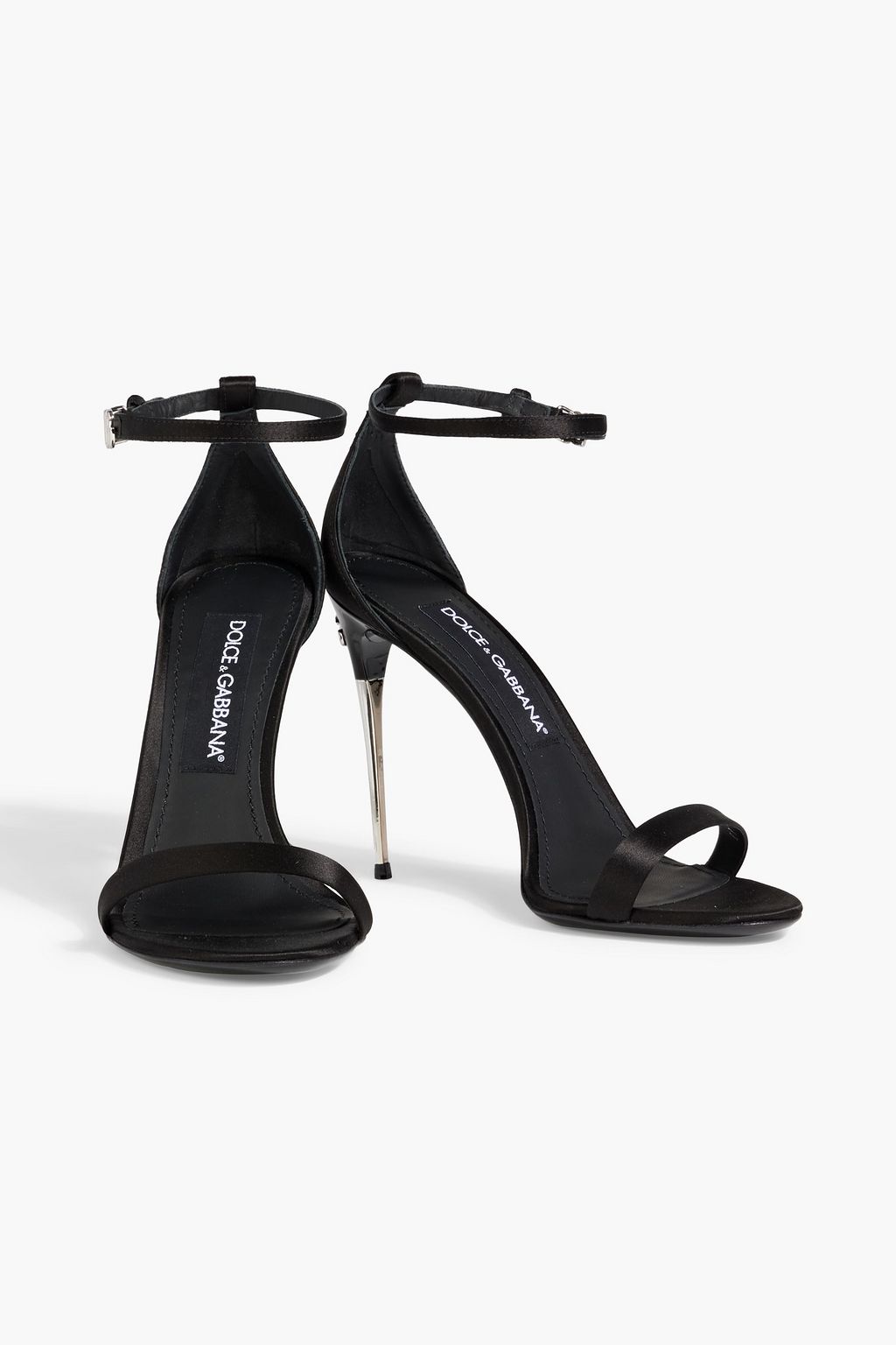 DOLCE&GABBANA Keira 105 satin sandals