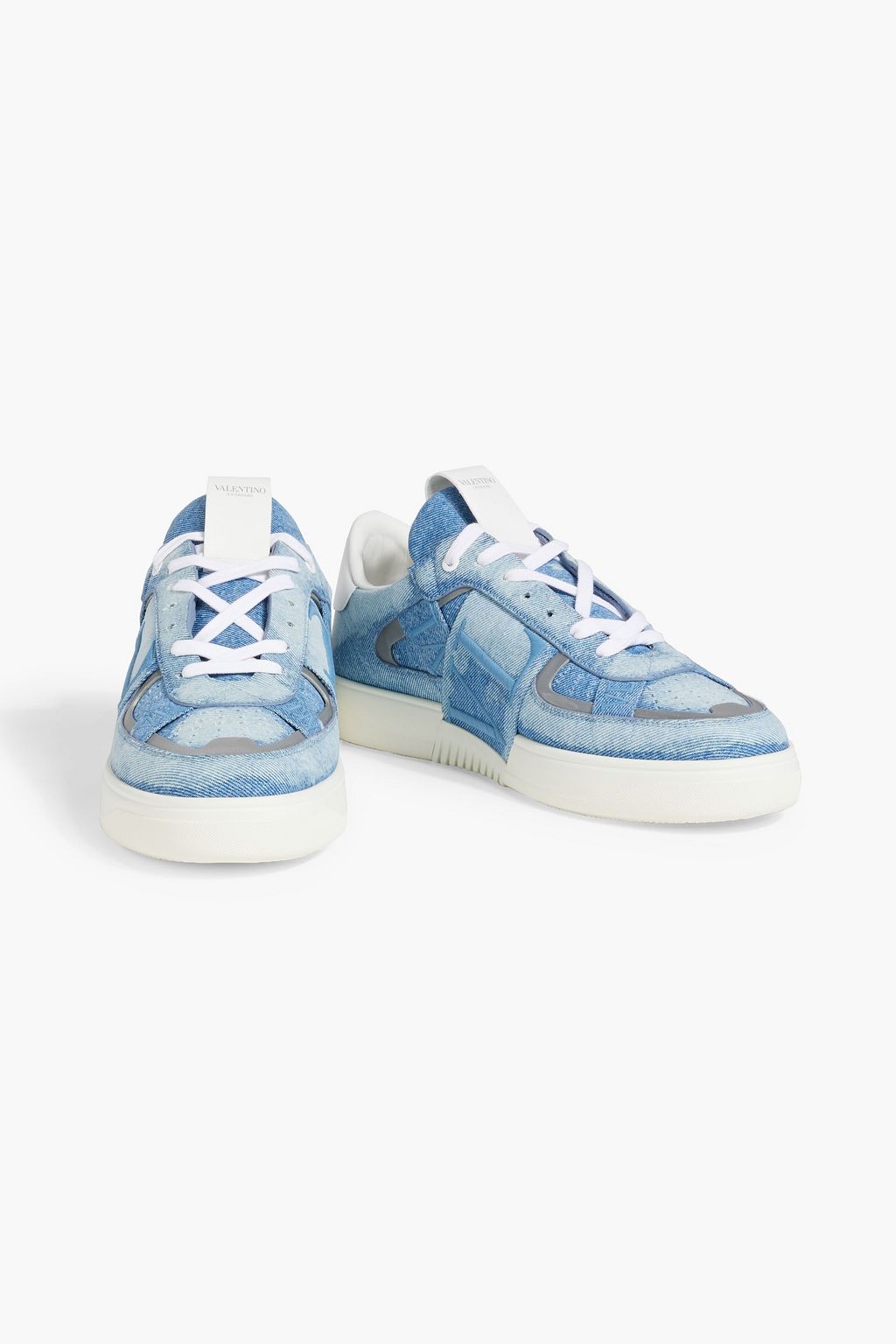 VALENTINO GARAVANI VL7N embroidered denim sneakers