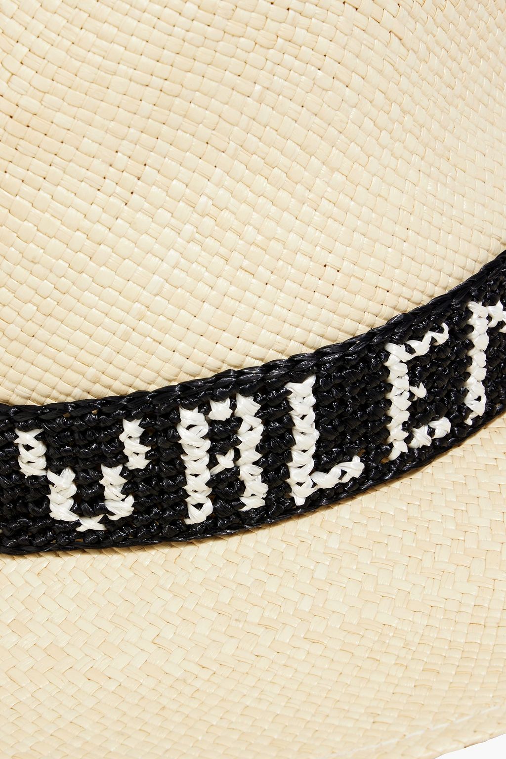 VALENTINO GARAVANI Embroidered straw fedora