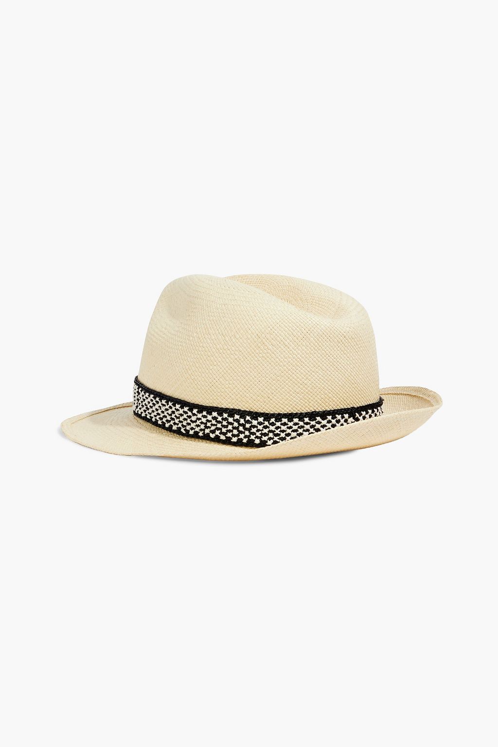 VALENTINO GARAVANI Embroidered straw fedora