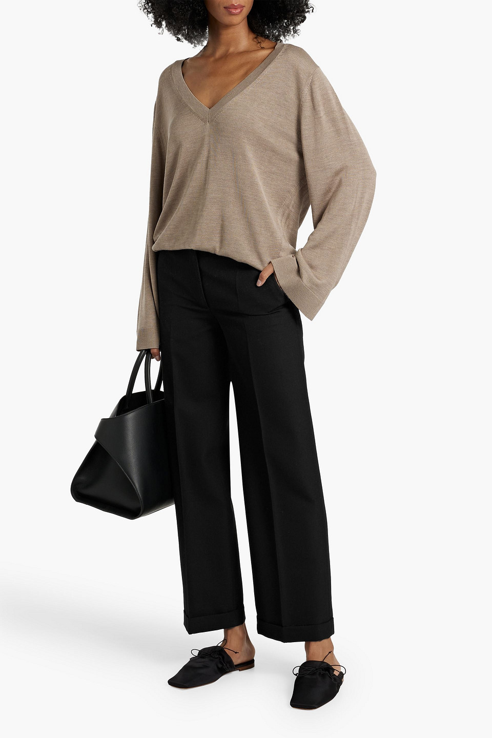 Totême Grain De Poudre Wide-leg Pants