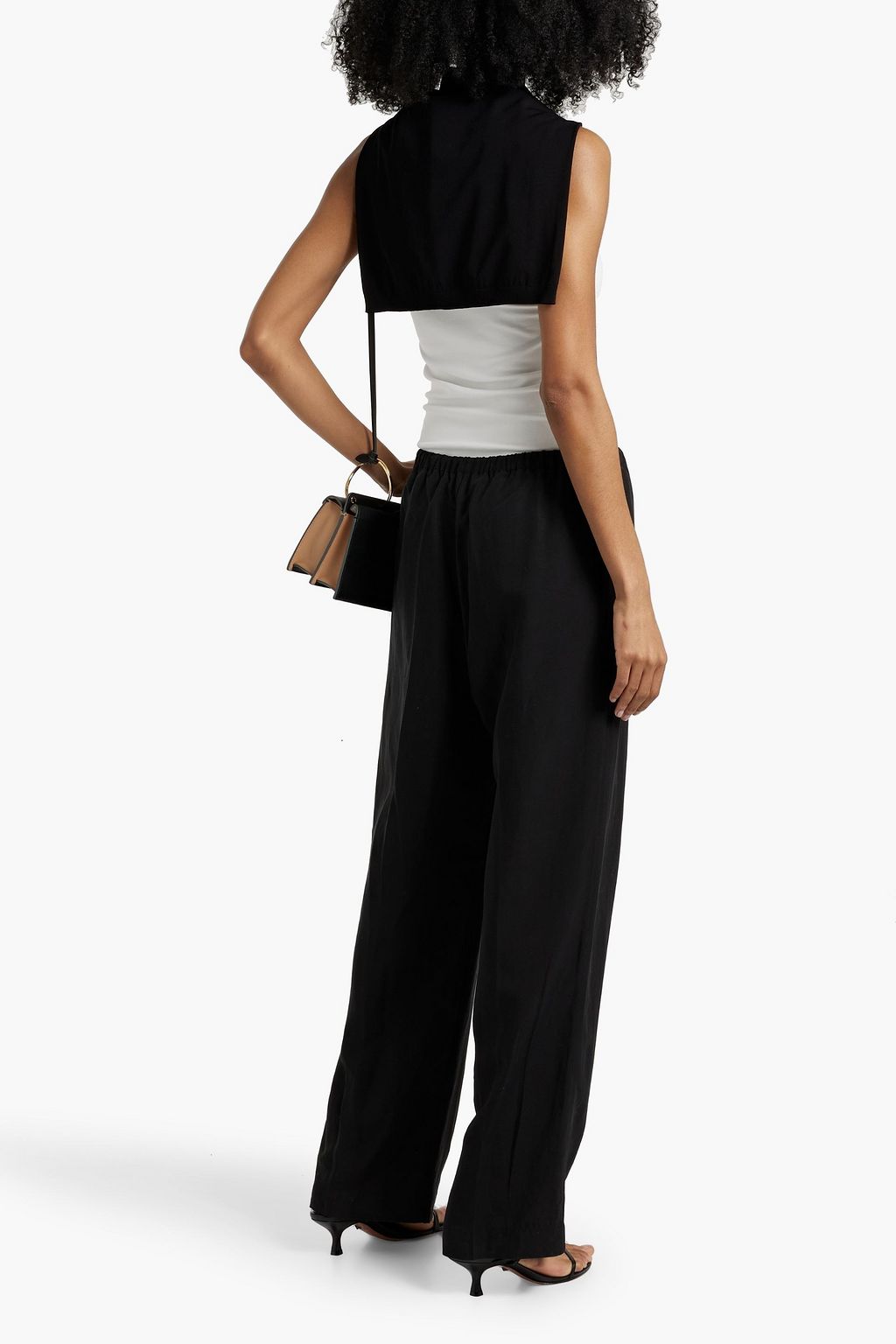 TOTEME Hose mit weitem Bein aus einer TENCEL™ Lyocell-Leinenmischung