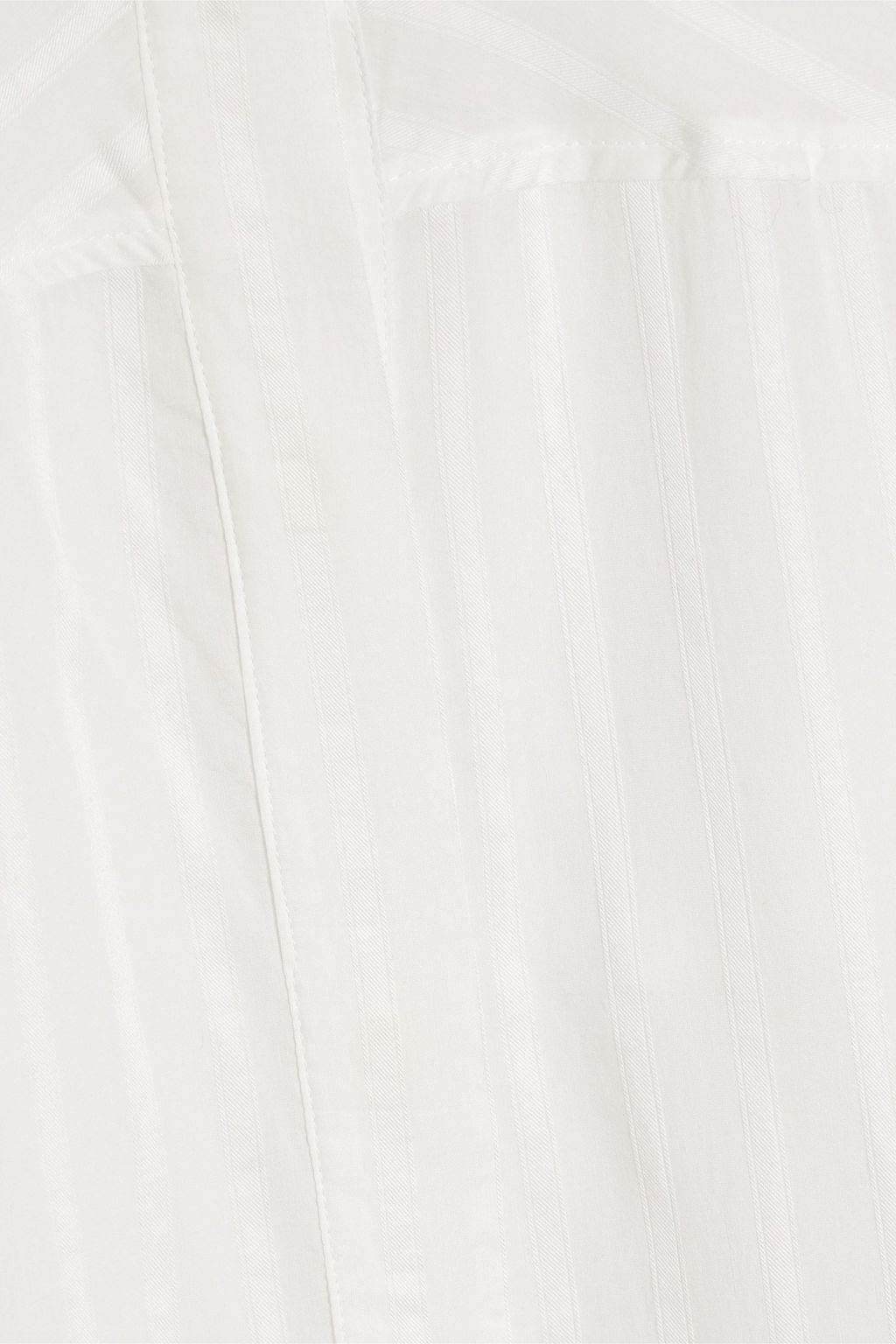TOTEME Striped Lyocell and silk-blend jacquard midi shirt dress