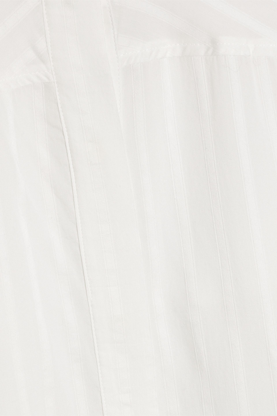 Totême Striped Lyocell And Silk-blend Jacquard Midi Shirt Dress