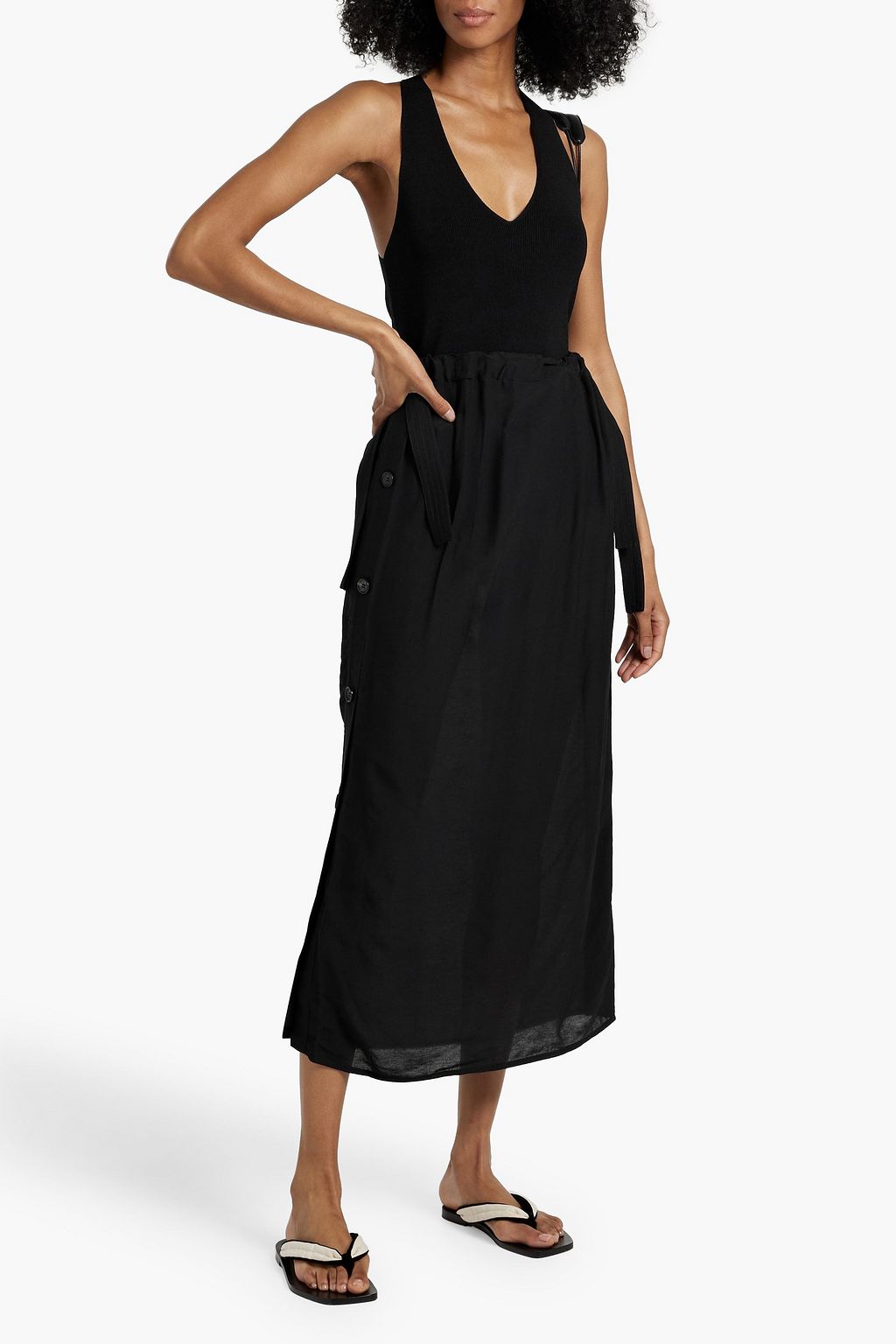TOTEME Crepe midi skirt