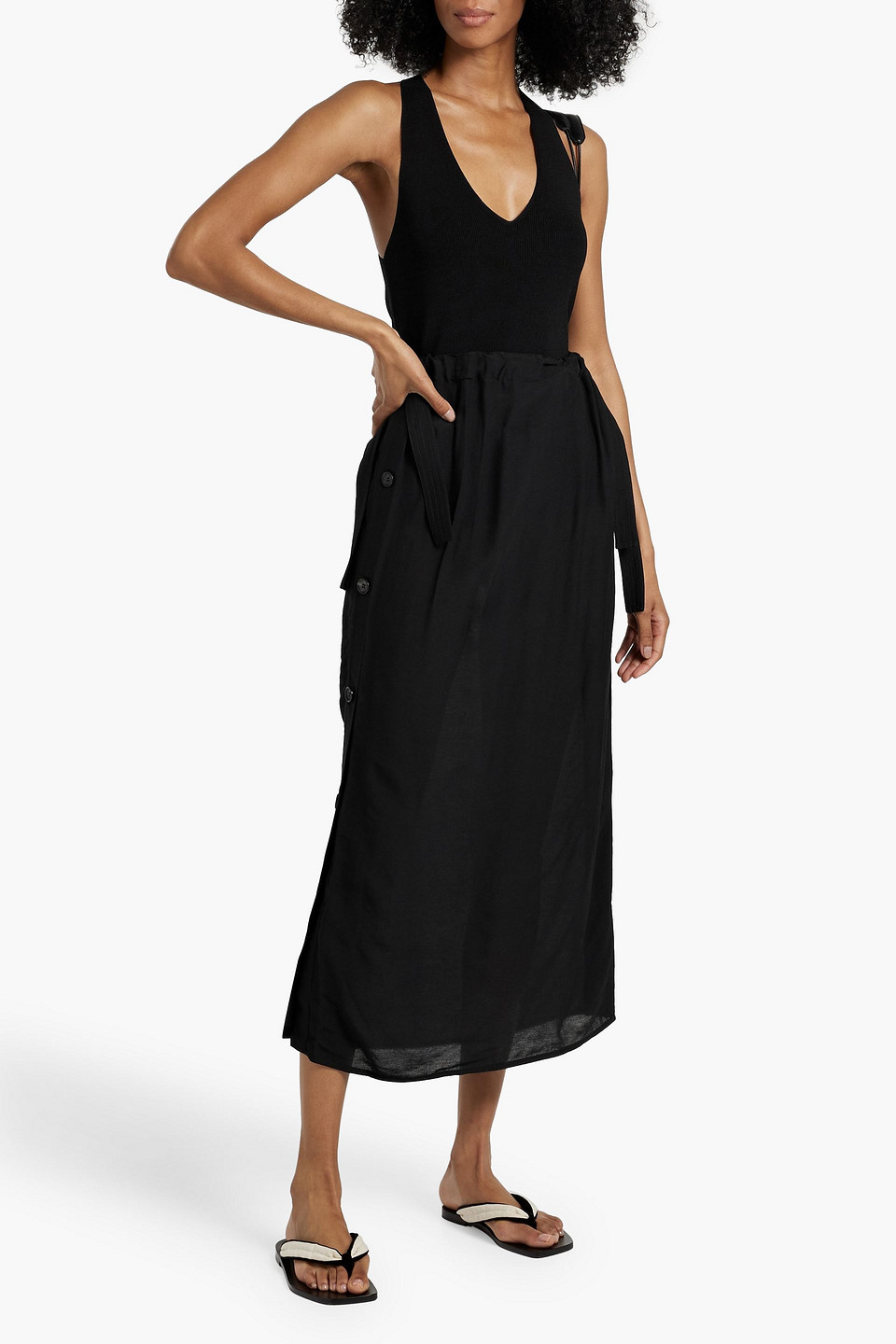 Totême Crepe Midi Skirt