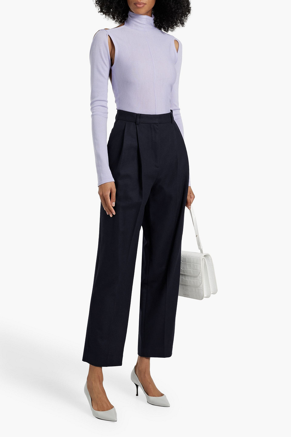 Totême Wool-blend Flannel Straight-leg Pants