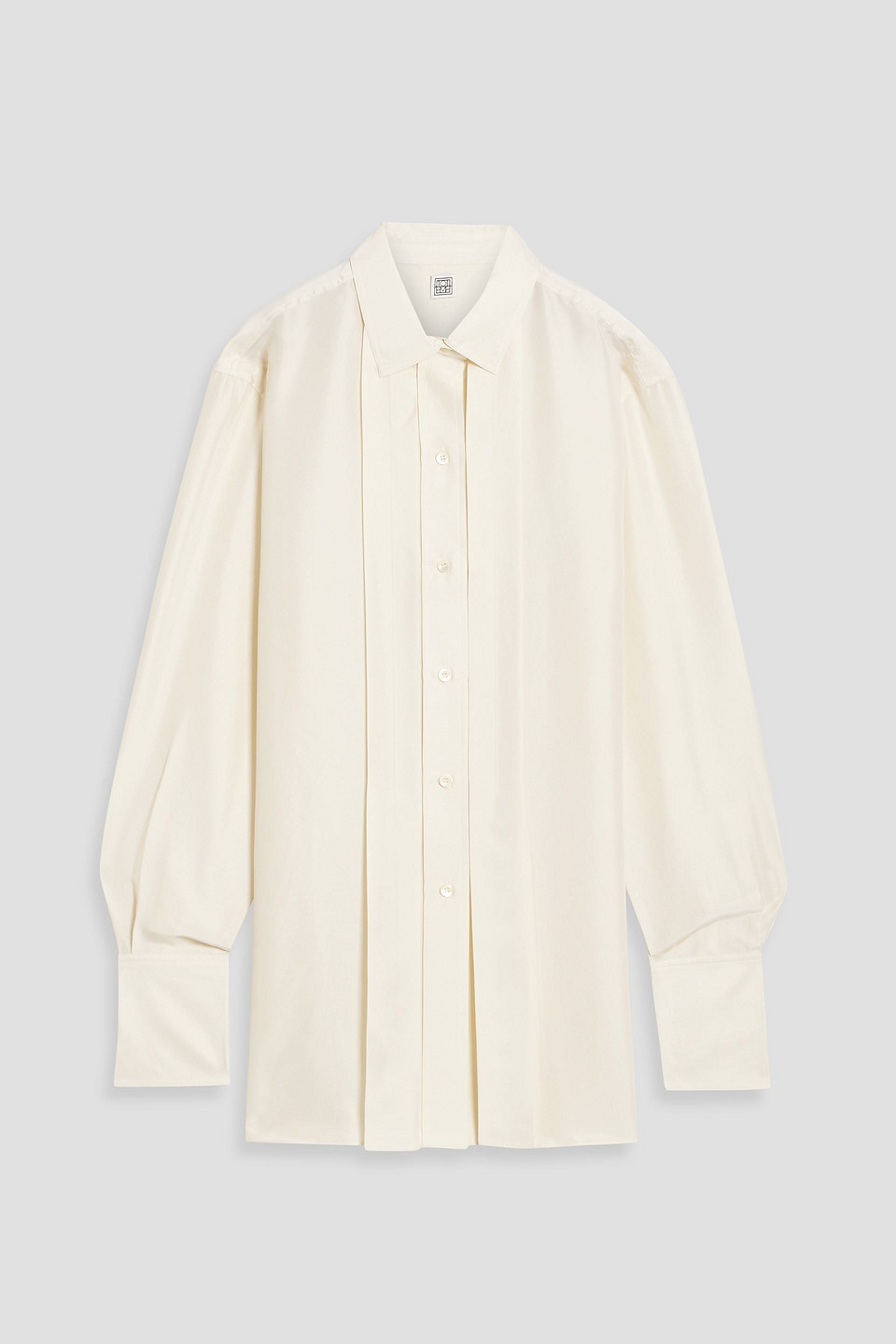 Totême Pleated Silk Shirt