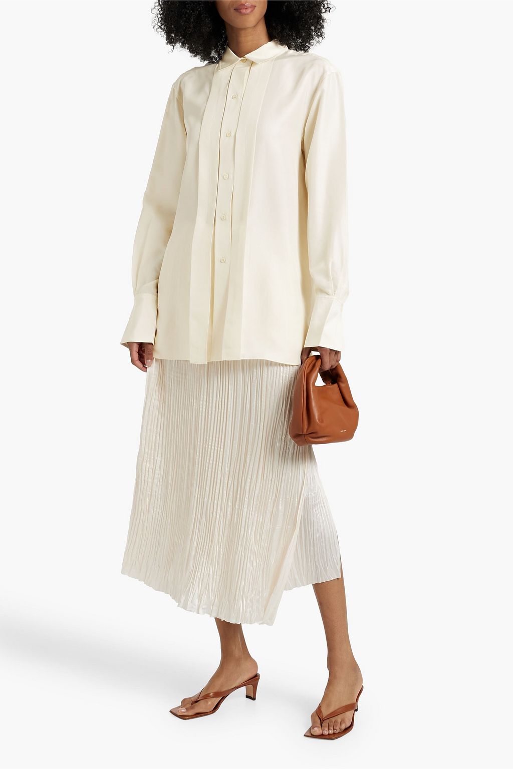 TOTEME Pleated silk shirt