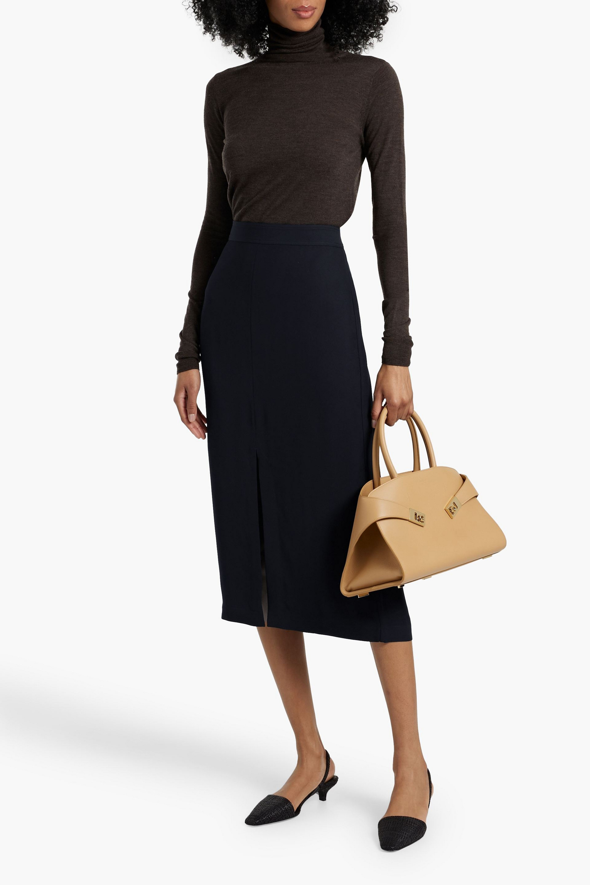 TOTEME Crepe midi skirt