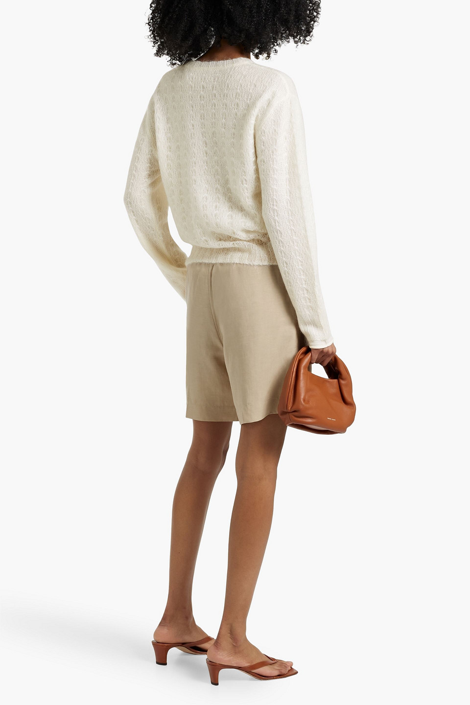 Totême Tencel™ Lyocell And Linen-blend Shorts