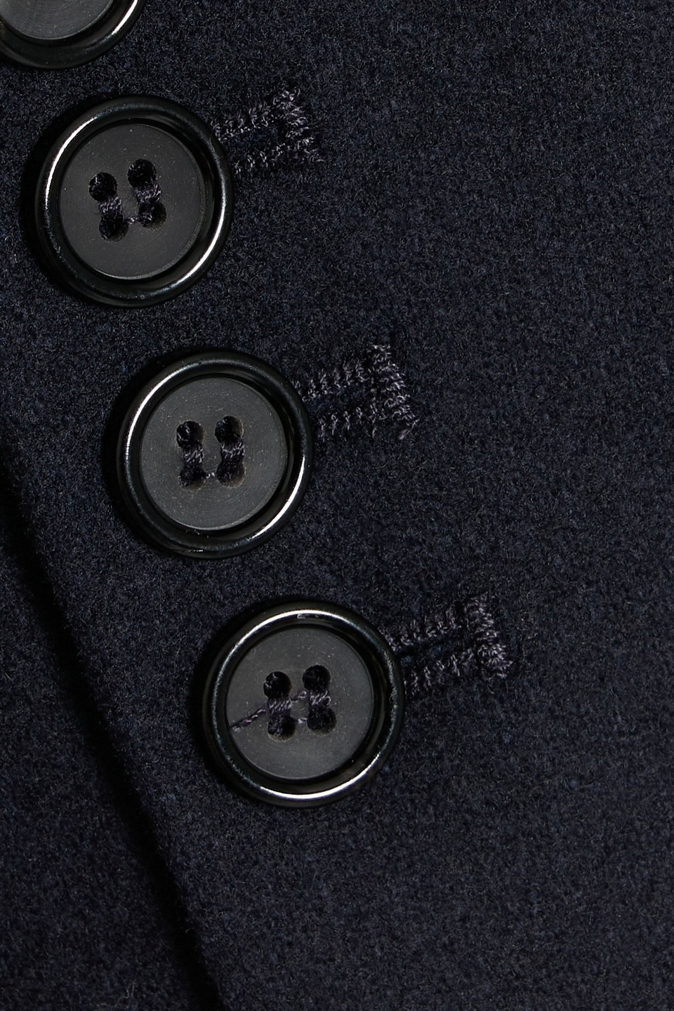 Totême Wool-blend Flannel Blazer In Black