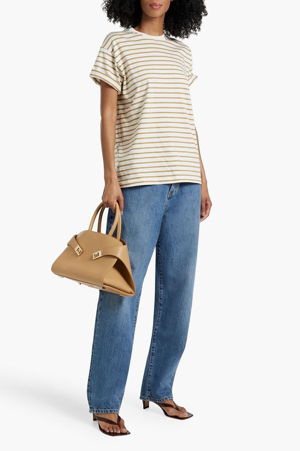 TOTEME Striped cotton-jersey T-shirt