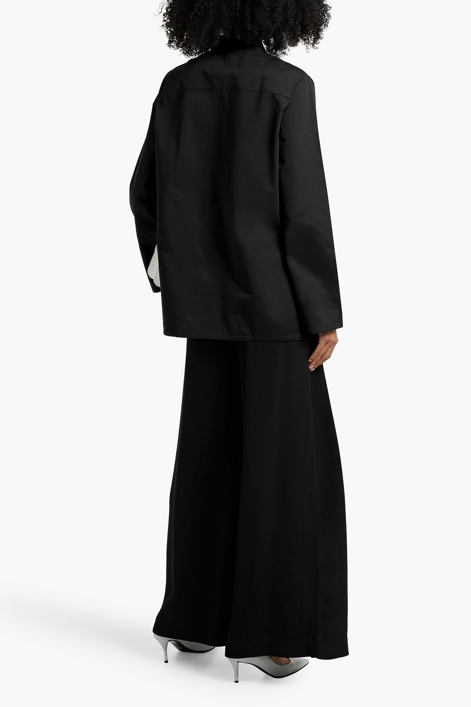 Totême Cotton-twill Shirt In Black