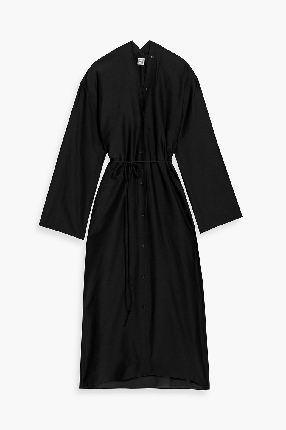 Totême Cotton And Silk-blend Midi Dress