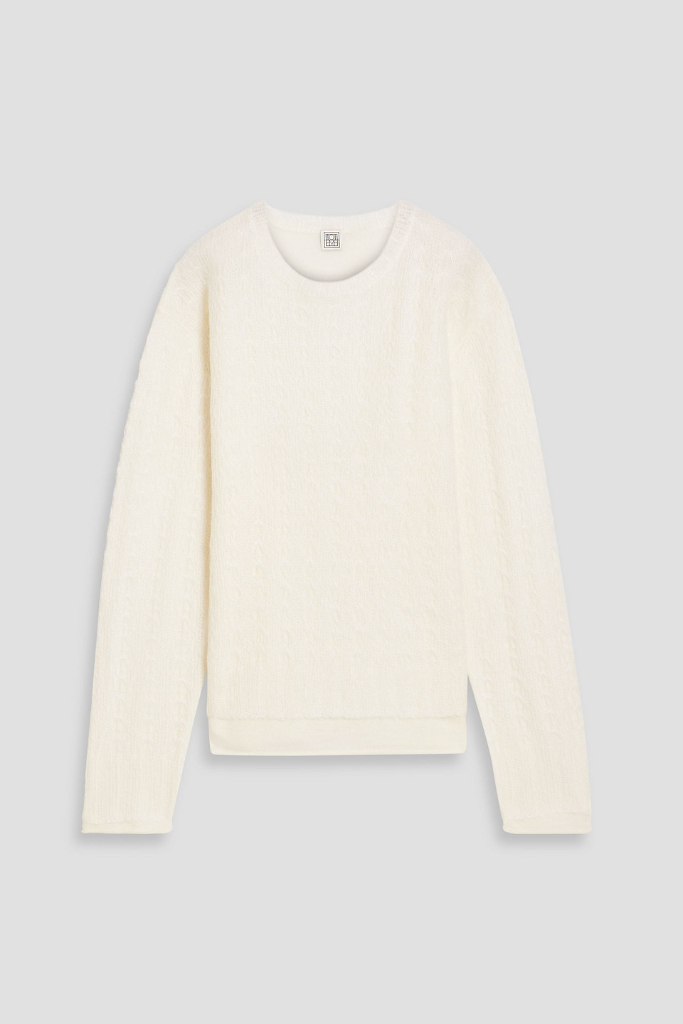 Totême Open-knit Mohair-blend Sweater