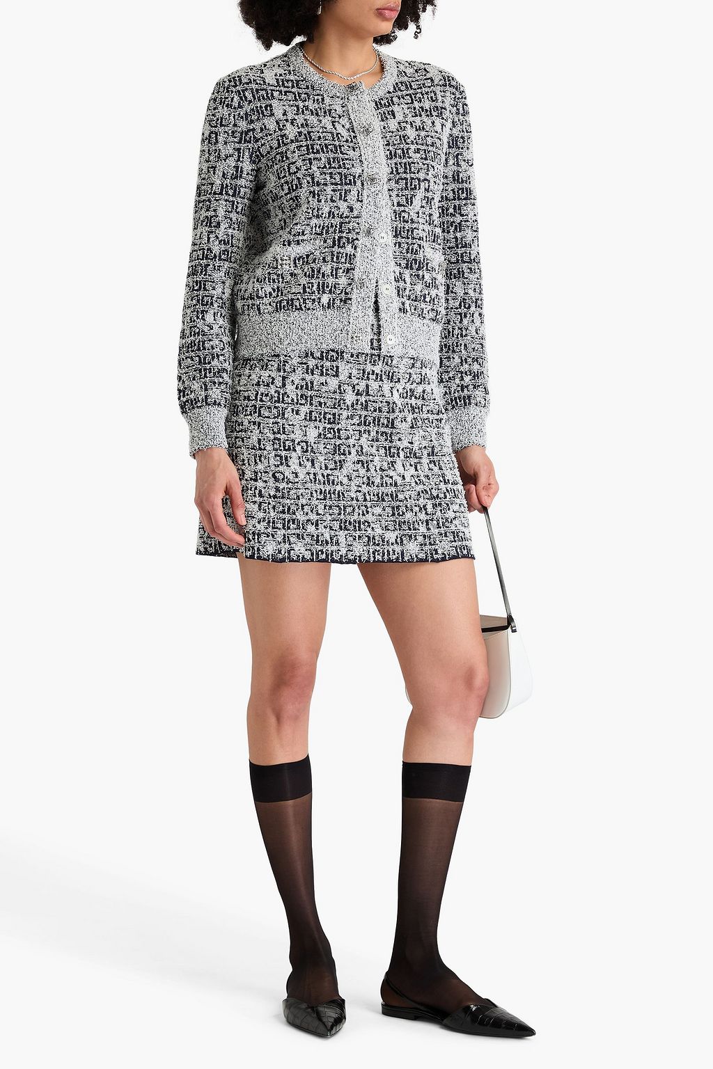 GIVENCHY ジャカードニット カーディガン ほつれ加工